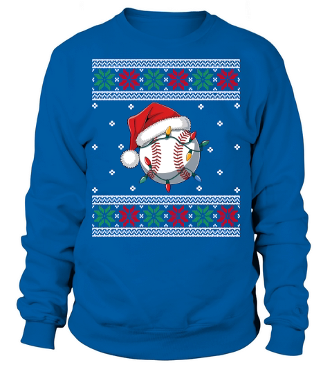 Ugly Christmas Holiday Baseball Sweatshirt Unisex