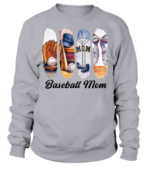Vintage Trendy Baseball Mom Sports Sweatshirt Unisex