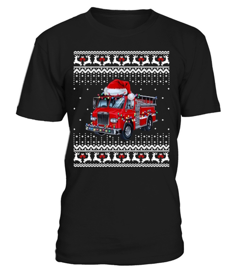 Firefighter Christmas Ugly T-Shirt Unisex