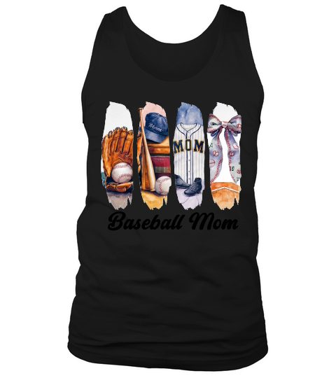 Vintage Trendy Baseball Mom Sports Tank Top Unisex