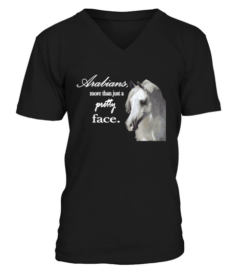 Arabian Horse   More than a pretty face V-Neck T-shirt