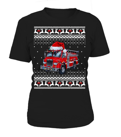 Firefighter Christmas Ugly Women's T-Shirt