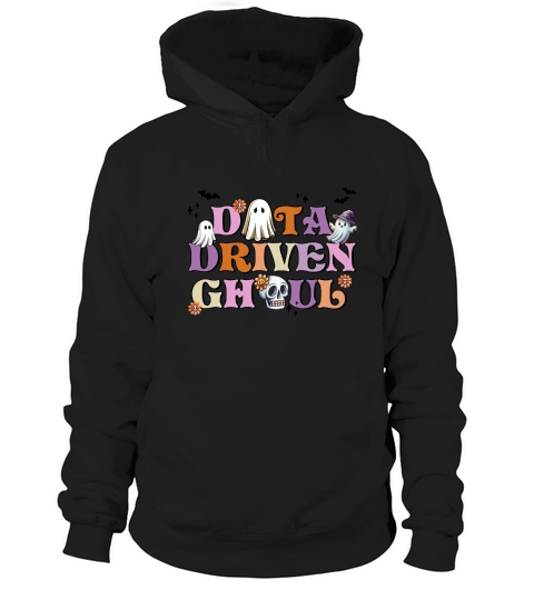 Data Driven Ghoul Retro Halloween Hoodie Unisex