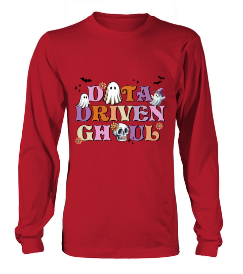 Data Driven Ghoul Retro Halloween Long sleeved Unisex