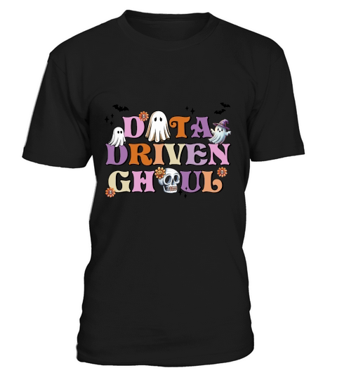 Data Driven Ghoul Retro Halloween T-Shirt Unisex