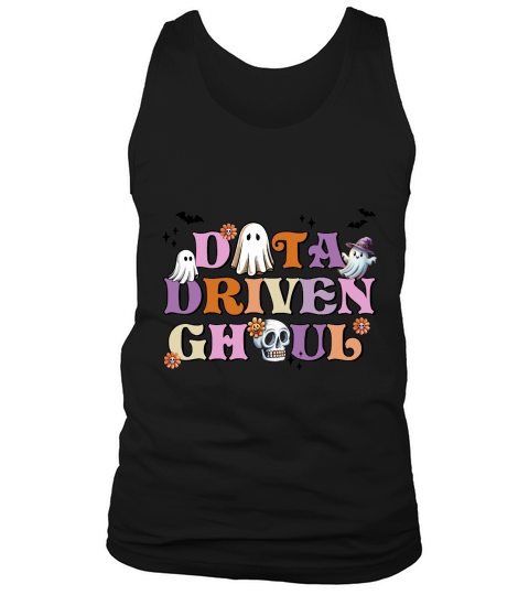 Data Driven Ghoul Retro Halloween Tank Top Unisex