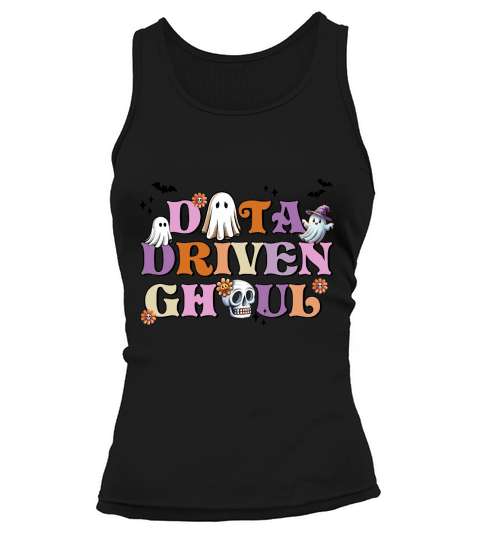 Data Driven Ghoul Retro Halloween Tank top Woman