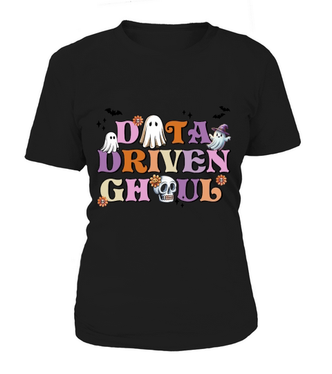 Data Driven Ghoul Retro Halloween Women's T-Shirt