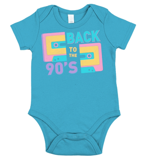 90s Cassette Tape Vintage Short Sleeve Baby One-Piece