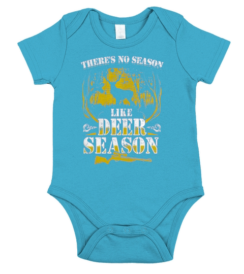 Hunter Shirt Hunting No Season Like Deer Season Guns Dad Short Sleeve Baby One-Piece