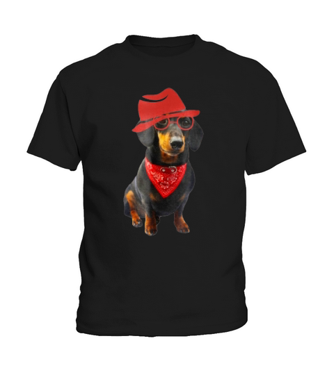 Awesome Crusoe The Celebrity Dachshund ,Dachshund Crusoe Kute Kids T-Shirt