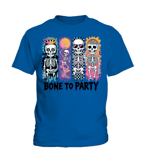 BONE TO PARTY HALLOWEEN Kids T-Shirt