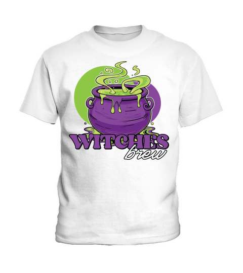 Witches Brew Brew Halloween Kids T-Shirt