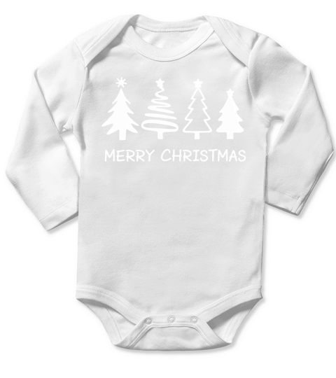 Festive Xmas Sublimation Long Sleeve Baby One-Piece