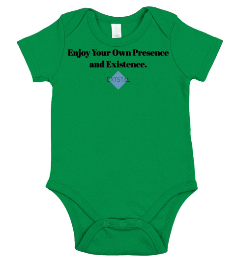 Enjoy your presence and existence Short Sleeve Baby One-Piece