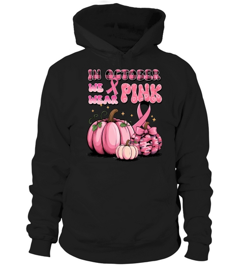 Pink October Pumpkin Breast Hoodie Unisex