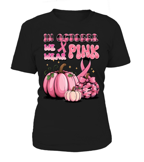 Pink October Pumpkin Breast Women's T-Shirt