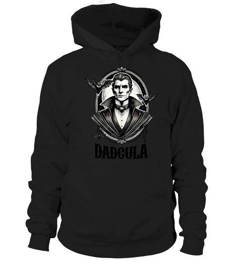 Dadcula Vampire Dad Funny Halloween Hoodie Unisex