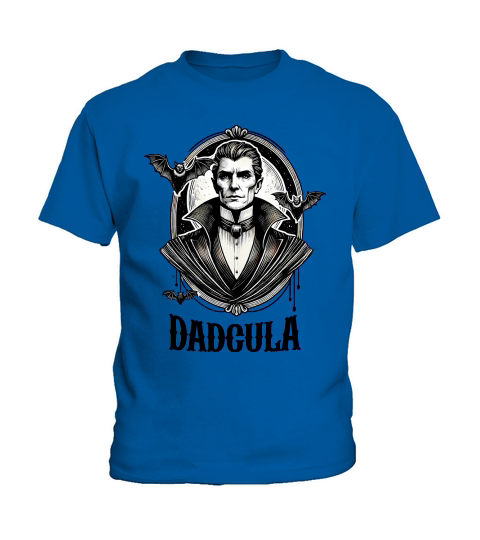 Dadcula Vampire Dad Funny Halloween Kids T-Shirt