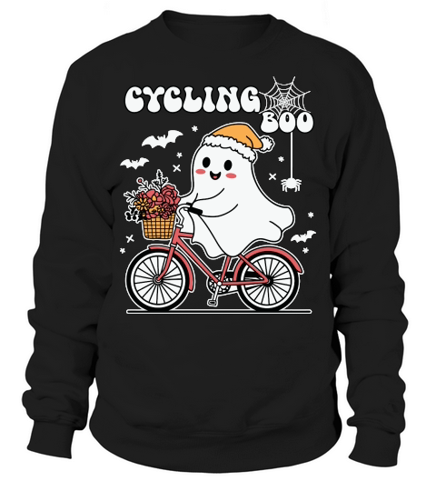 Cycling Boo Halloween Cycopath Club Sweatshirt Unisex