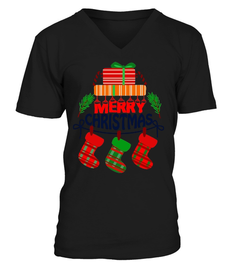 Christmas Day Design V-Neck T-shirt