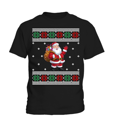 Funny Santa Gifts Christmas Ugly Kids T-Shirt