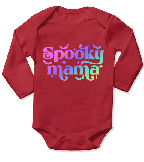Spooky Mama Halloween Long Sleeve Baby One-Piece