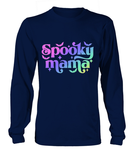 Spooky Mama Halloween Long sleeved Unisex
