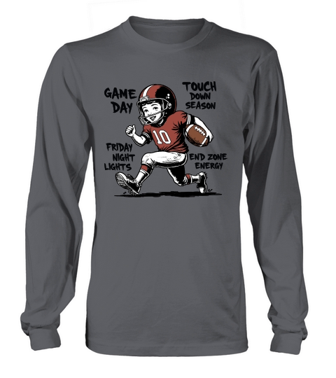 Touchdown Season Vintage Football Player Long sleeved Unisex