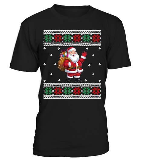 Funny Santa Gifts Christmas Ugly T-Shirt Unisex
