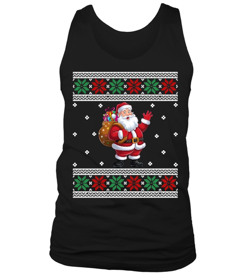 Funny Santa Gifts Christmas Ugly Tank Top Unisex