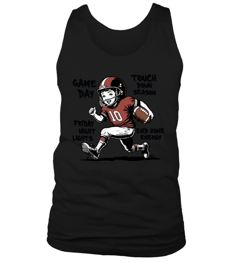 Touchdown Season Vintage Football Player Tank Top Unisex