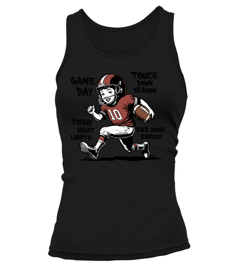 Touchdown Season Vintage Football Player Tank top Woman