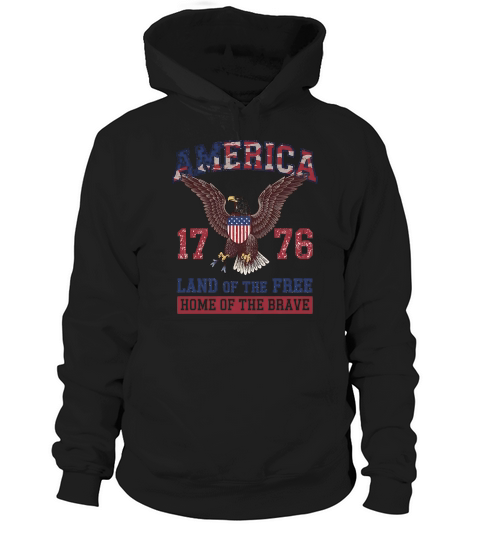 4th of July Vintage American Eagle Hoodie Unisex