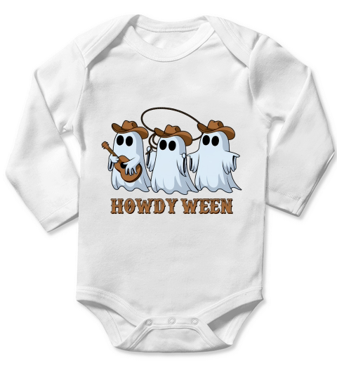 Howdy Ween Halloween Long Sleeve Baby One-Piece