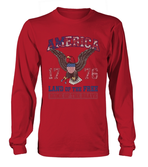 4th of July Vintage American Eagle Long sleeved Unisex