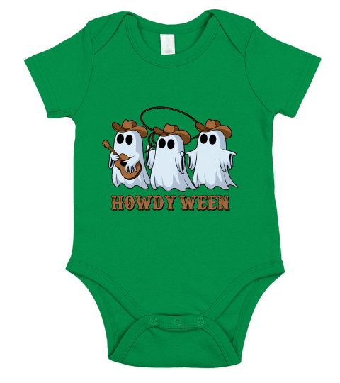 Howdy Ween Halloween Short Sleeve Baby One-Piece