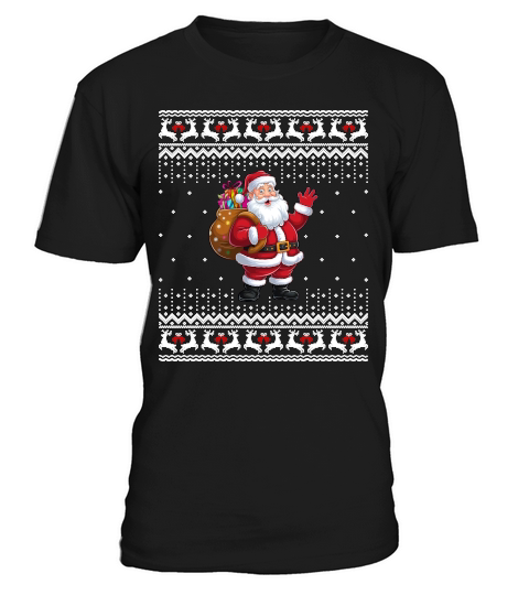 Funny Santa Gifts Christmas Ugly T-Shirt Unisex