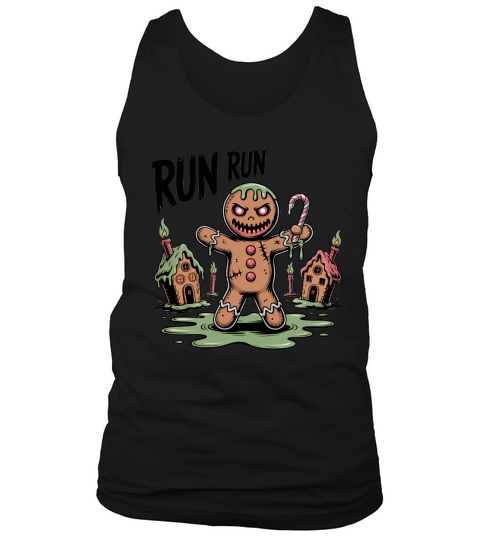 Gingerbread Man Creepy Gingerbread Tank Top Unisex