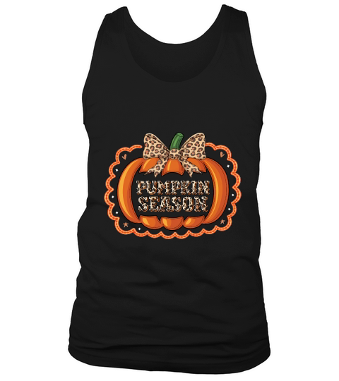 Pumpkin Season Sublimation Leopard Tank Top Unisex