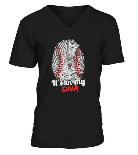 Its In My DNA Softball Baseball Tshirt V-Neck T-shirt