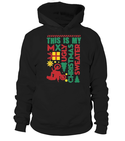 Motocross My Ugly Christmas Hoo Hoodie Unisex