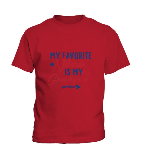 My Favorite Veteran Is My Grandpa Kids T-Shirt