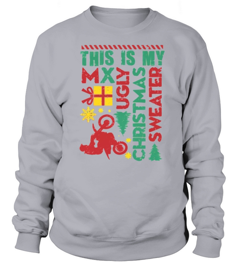 Motocross My Ugly Christmas Hoo Sweatshirt Unisex