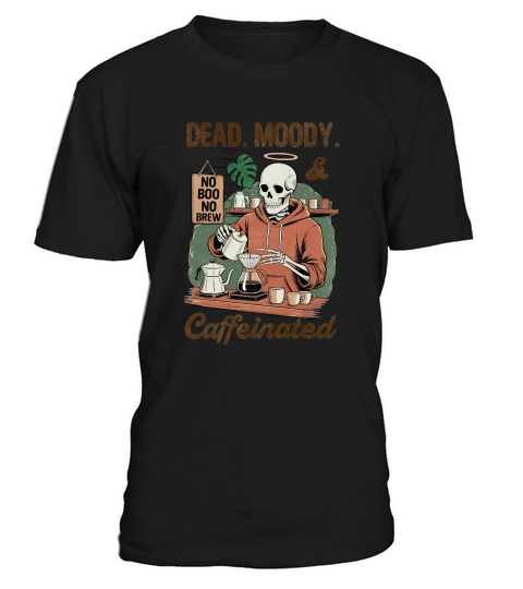 Dead Moody and Caffinited Vintage Halloween T-Shirt Unisex