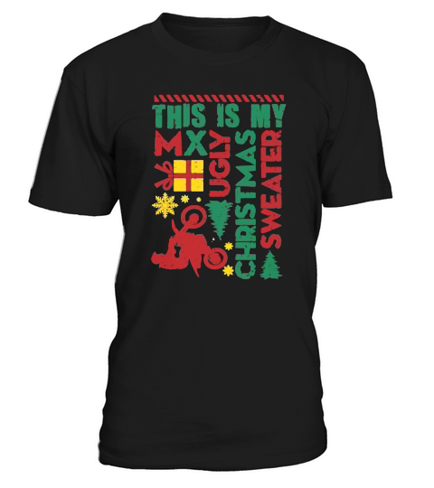 Motocross My Ugly Christmas Hoo T-Shirt Unisex