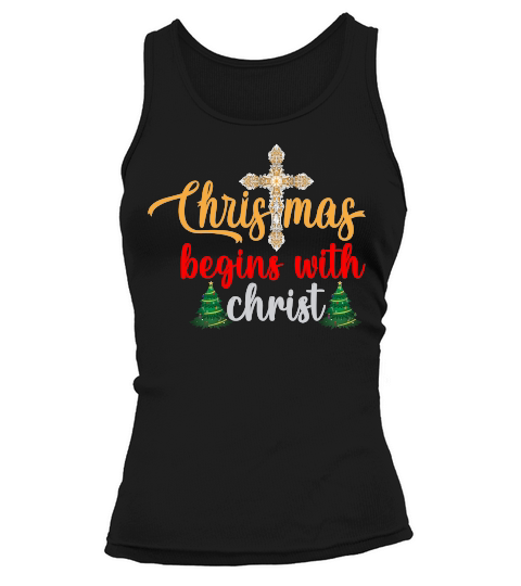 CHRISTMAS BEGINS WITH CHRIST Tank top Woman