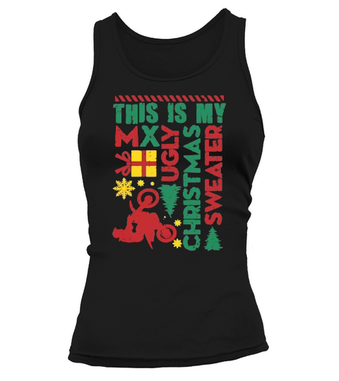 Motocross My Ugly Christmas Hoo Tank top Woman