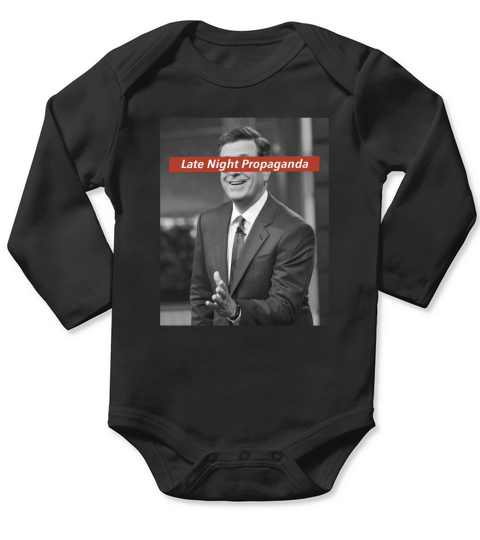 Late Night propaganda Stephen Colbert Long Sleeve Baby One-Piece
