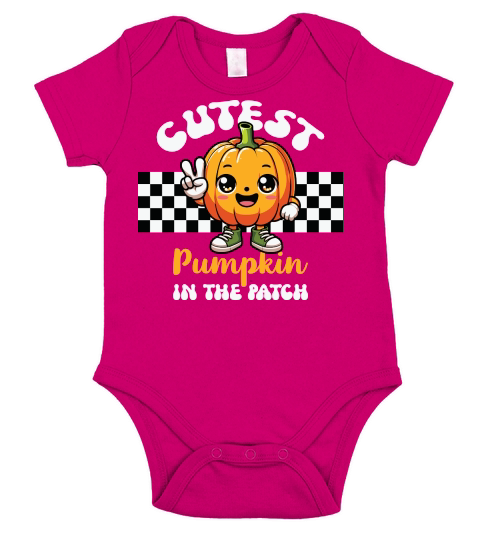 Cutest Pumpkin In The Patch Short Sleeve Baby One-Piece